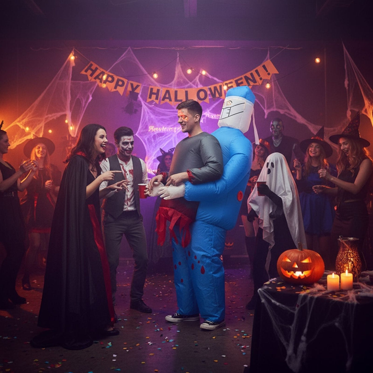 Horror-Arzt Kostüm Halloween Outfit Aufblasbares Kostüm Party Kostüm