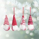 4er-Set Hängender Wichtel Weihnachtswichtel Gnom Weihnachtsdekoration