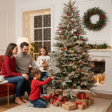 Weihnachtsbaum 210cm mit Schnee Christbaum Tannenbaum Kunsttanne