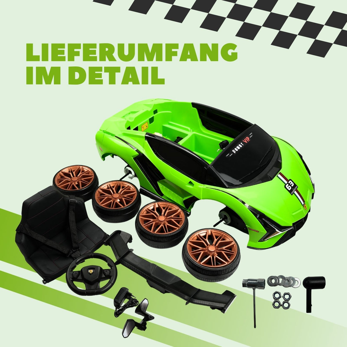 Elektroauto für Kinder Sportwagen Kinderauto Elektrofahrzeug Spielzeug