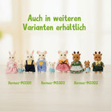 3-tlg. Rentier-Puppenfamilie Puppen Spielzeugfiguren Kinderspielzeug