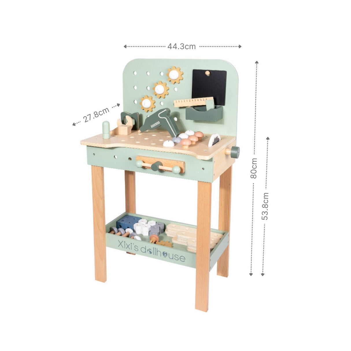 111-tlg. Werkbank-Set aus Holz für Kinder Spielwerkbank Werkzeugbank