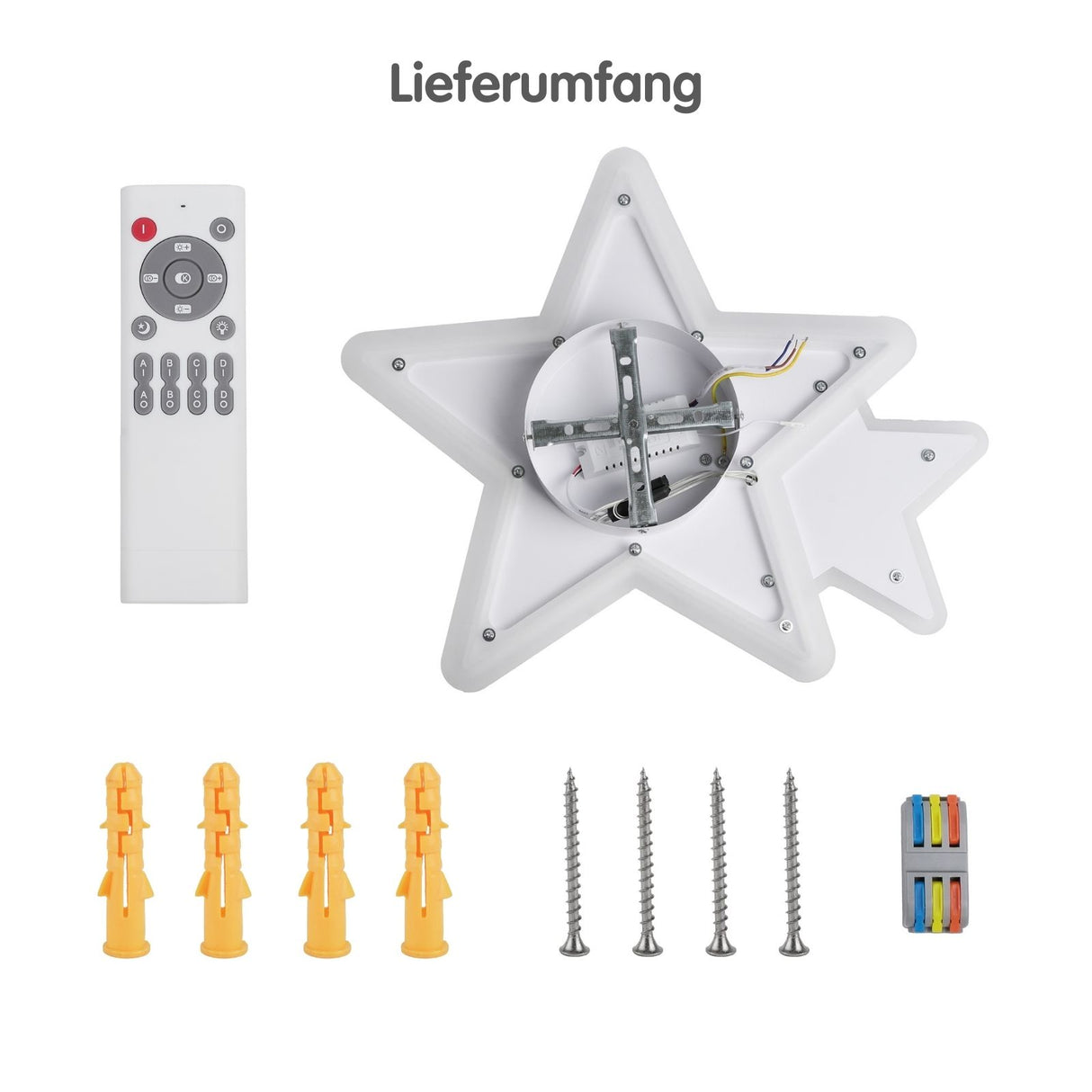 LED Sternen-Deckenleuchte Deckenlampe Lampe Wohnzimmerlampe Leuchte