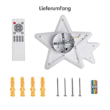 LED Sternen-Deckenleuchte Deckenlampe Lampe Wohnzimmerlampe Leuchte