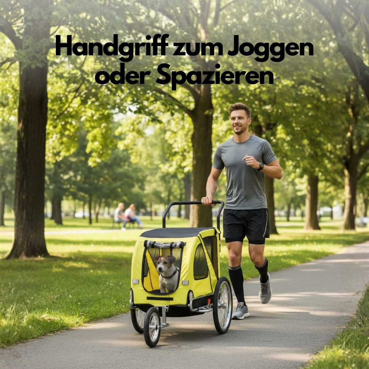 Tieranhänger fürs Velo Hunde-Fahrradanhänger Hundejogger Veloanhänger