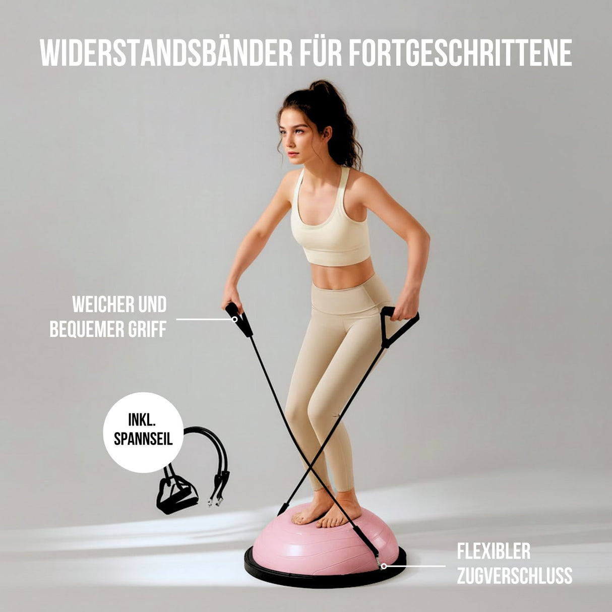 Balanceball Gymnastikball-Halbkugel Balancetrainer Gleichgewichtsball