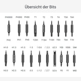 39-tlg. Schraubendreher-Set mit magnetischen Bits Schraubenzieher