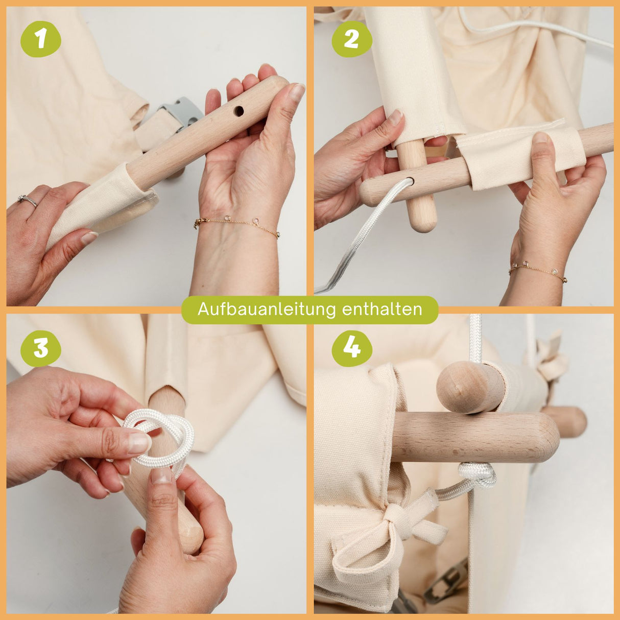 Babyschaukel Indoor Kleinkindschaukel Schaukelsitz mit Polsterung