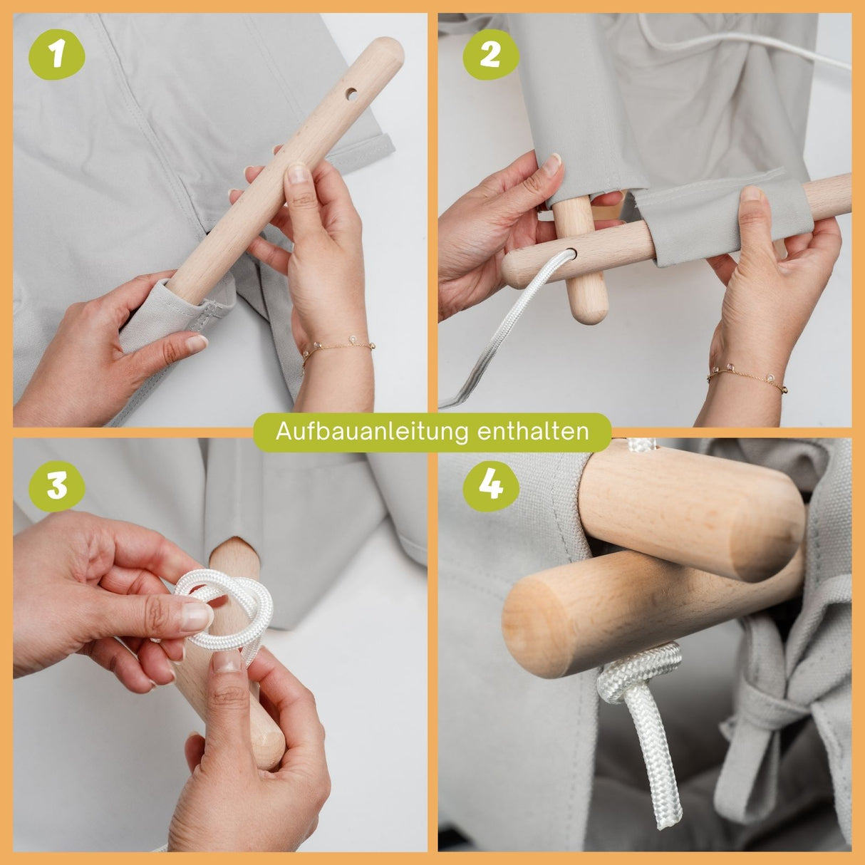 Babyschaukel Indoor Schaukelsitz mit Polsterung Kleinkindschaukel