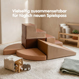 6-tlg. Softbausteinset Softplay-Bausteine Eckkletterer für Kinder
