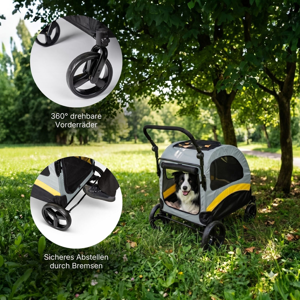 Hundebuggy Gr. XL Haustierwagen Hundetransport Hundewagen Hundestroller