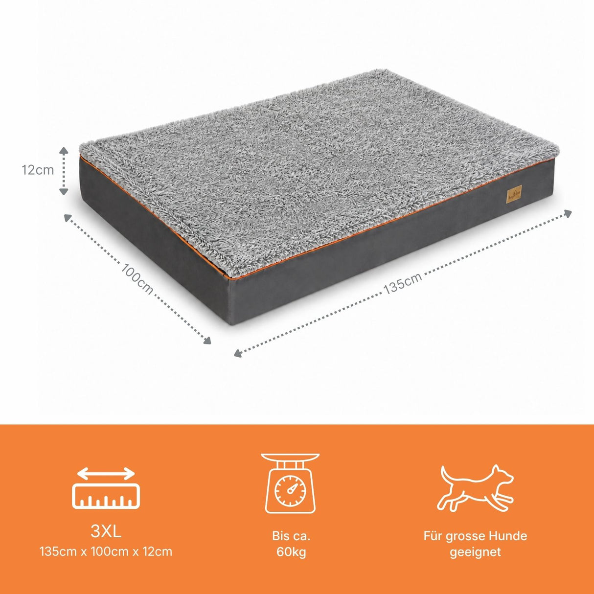Hundebett Grösse 3XL Haustierbett Hundematratze Plüschbett Schlafplatz