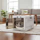Zusammenklappbare Transportbox für Katzen Tiertransport Reisebox