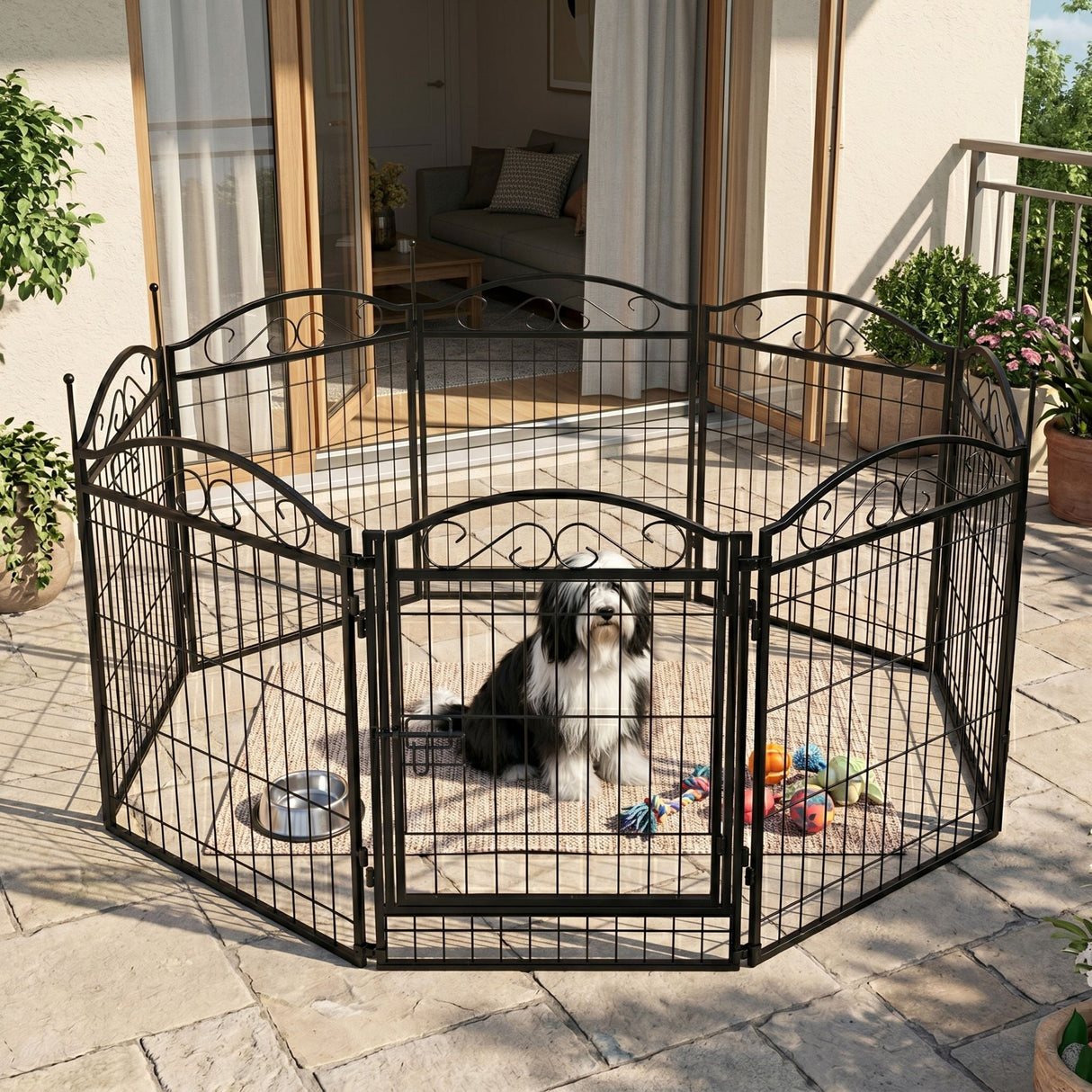 Tiergehege Welpenauslauf Hundeauslauf Freiglaufehege Welpengitter