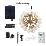 LED-Hanfseil-Dekoleuchte 8m Solarleuchte Gartenbeleuchtung Gartenlicht