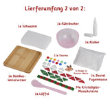 2er-Set DIY-Mosaik-Untersetzer Schneemann Rentier Bastelset
