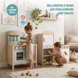 3-tlg. Kinder Haushalts-Spielset Kinderküche Kühlschrank Waschmaschine