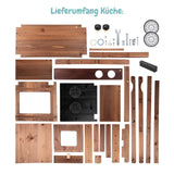 Outdoor-Kinderküche aus Holz Kinder-Matschküche Garten-Spielküche