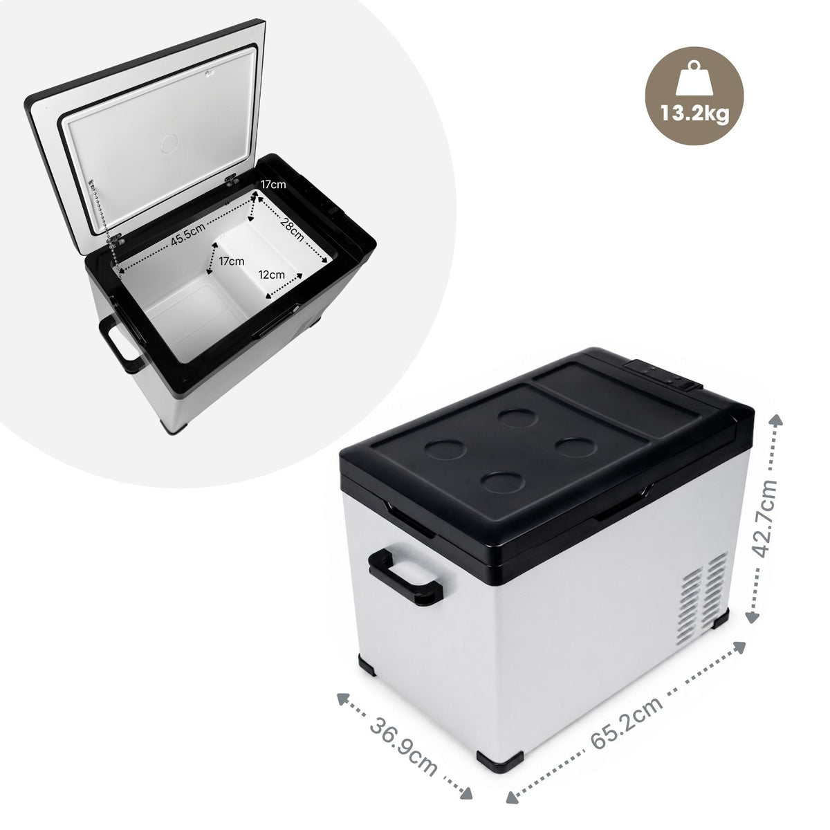 Kompressor-Kühlbox 40L Gefrierbox Auto-Kühlbox Camping-Kühlschrank