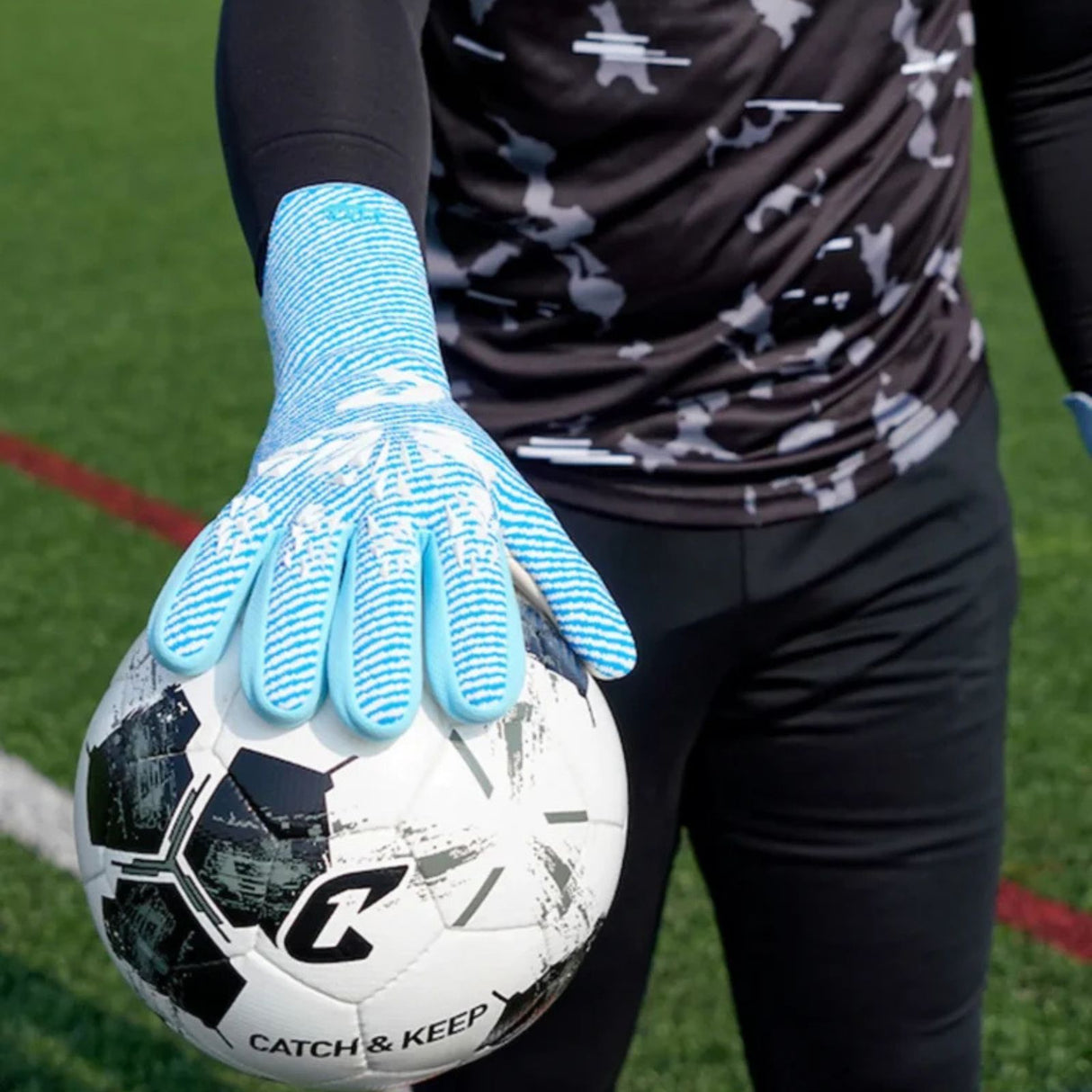Fussballhandschuhe Aero Virx Blue Gr. 11 Torwart Goalie Handschuhe