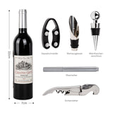 Flaschenöffner-Set Weinausgiesser Weinöffner Weinstopper Korkenzieher