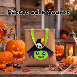 Halloween-Süssigkeitentasche Beutel Leinenbeutel Trick-or-Treat-Tasche