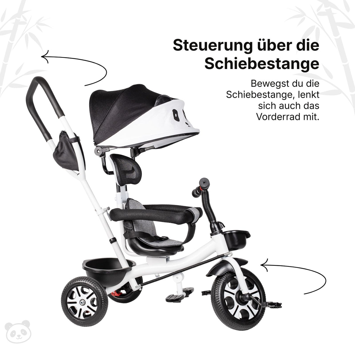 Kinder-Dreirad 4in1 Dreirad Anpassbares Dreirad Kleinkind-Dreirad