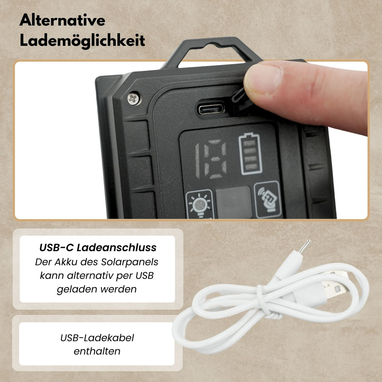 LED-Hanfseil-Lichterkette Gartenbeleuchtung Solar-Leuchtkette Lampe