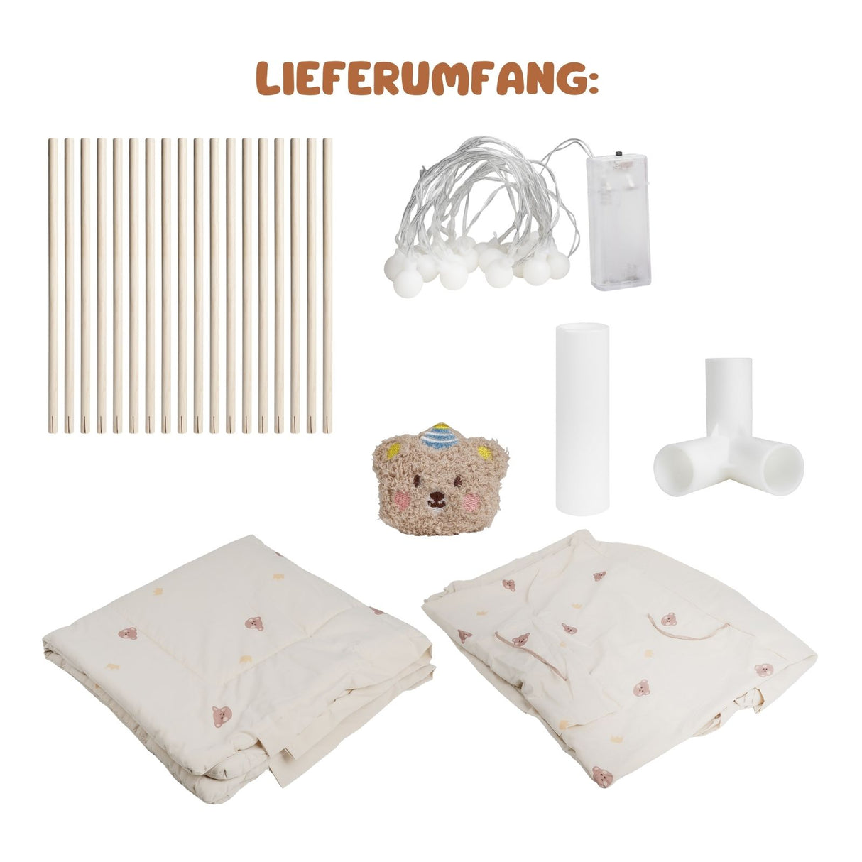 Spielzelt Kinderzelt Kuschelzelt Tipi für Kinder Indoor-Zelt Spielhaus