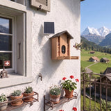 Vogel-Futterautomat mit Kamera und Solar Vogelfutterhaus Futterspender