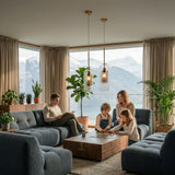 2er-Set Glas-Pendelleuchte Lampe Pendellampe Hängelampe Deckenleuchte