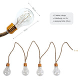 LED-Hanfseil-Dekoleuchte 5m Gartenbeleuchtung Solarleuchte Gartenlicht
