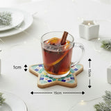 2er-Set DIY-Mosaik-Untersetzer Weihnachtsmann Schneemann Bastelset