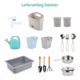 Outdoor-Kinderküche aus Holz Kinder-Matschküche Garten-Spielküche