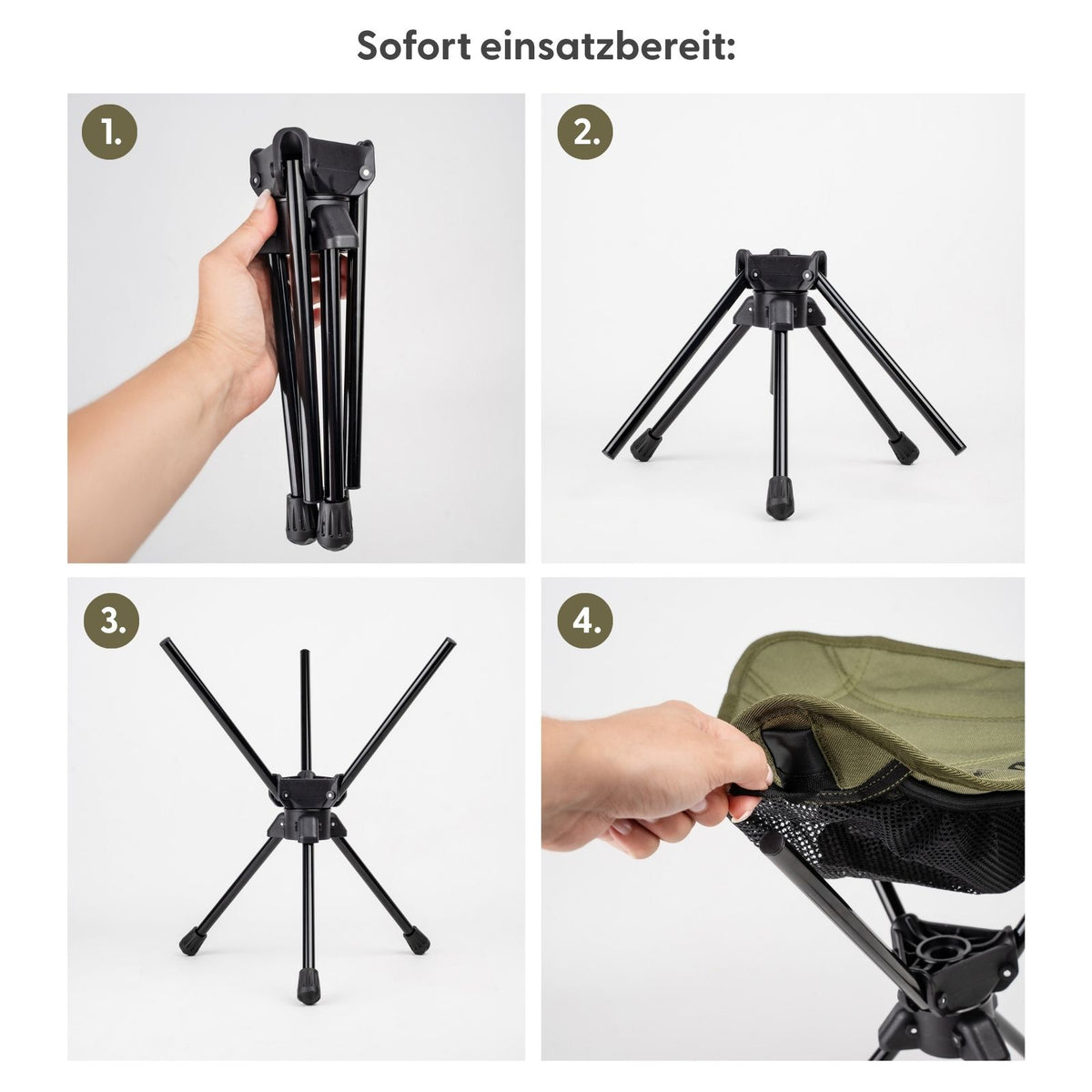 Campinghocker Klapphocker Angelhocker Falthocker Outdoor-Sitzhocker