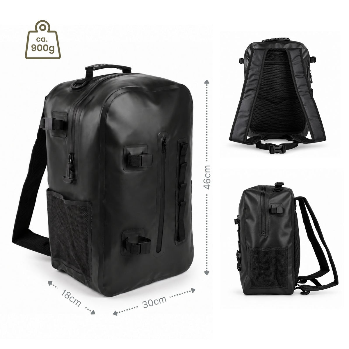 Wasserdichter Angelrucksack Tackle Bag Angeltasche Ködertasche