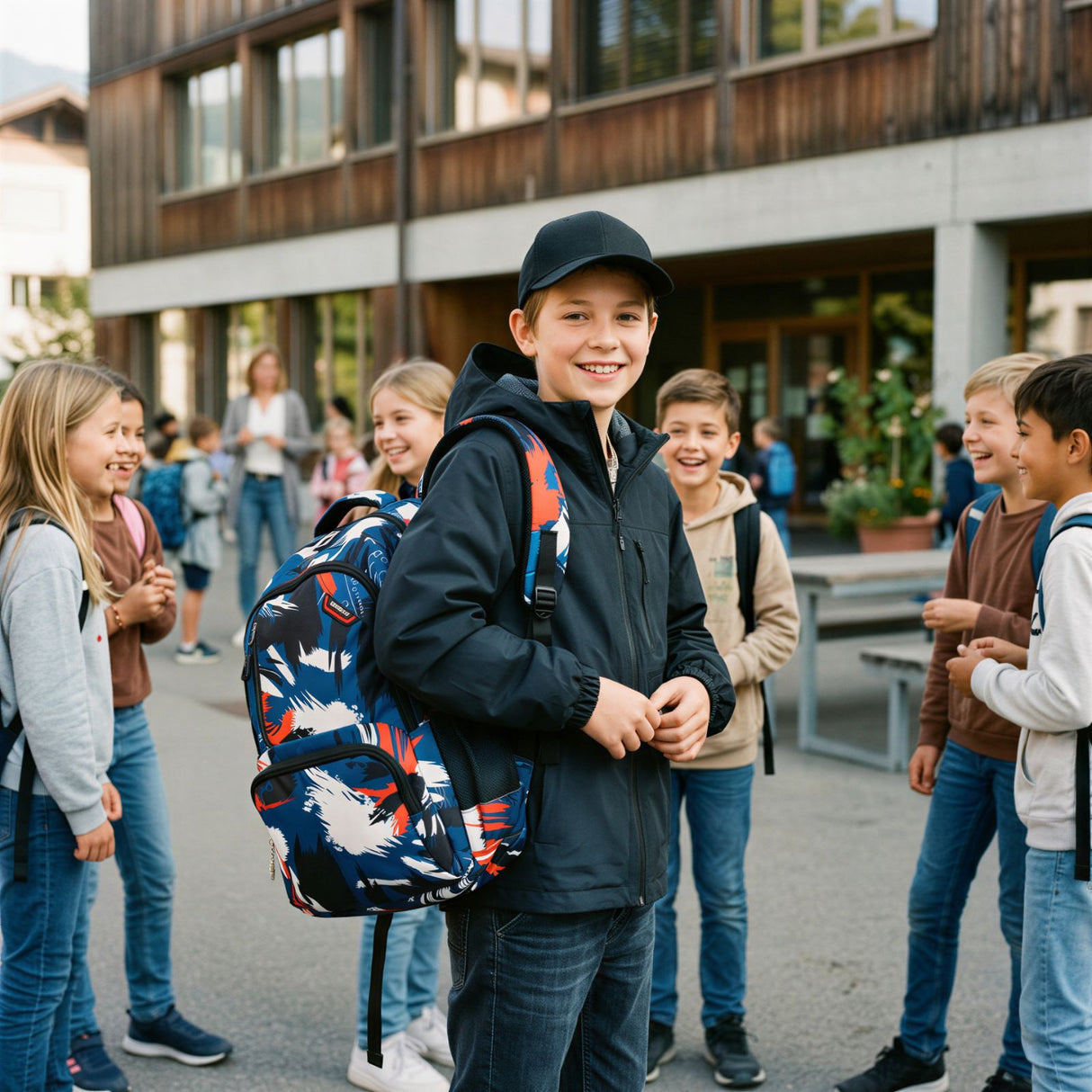 Schulrucksack Teenager-Rucksack Schulthek Schuelzgi Schulranzen