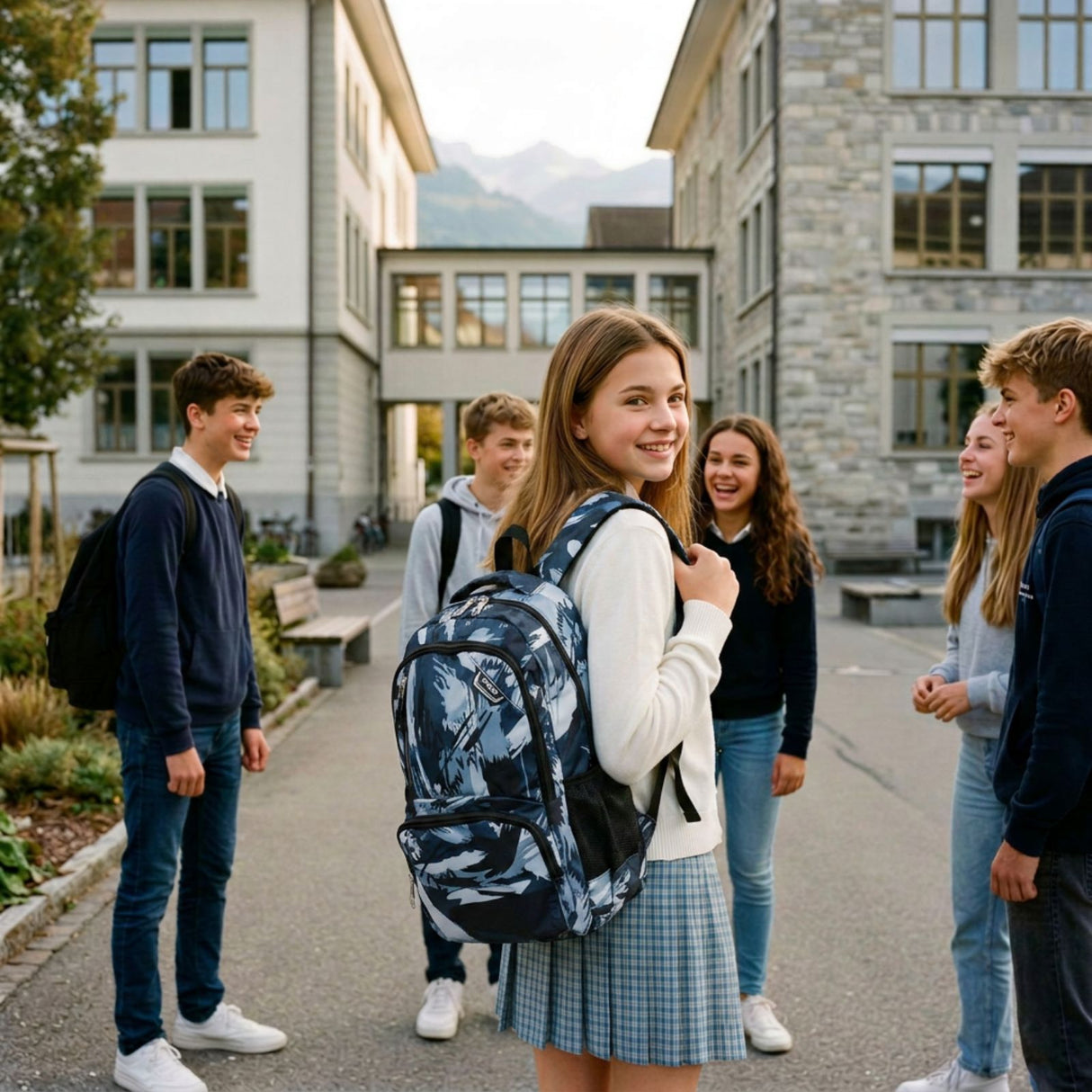Schulrucksack Teenager-Rucksack Schulranzen Schulthek Schuelzgi