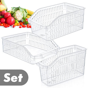 Kühlschrank-Box Set Kühlschrankorganizer Set Aufbewahrungsbehälter Set