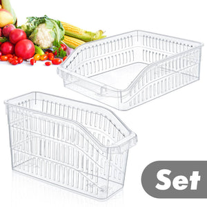 Kühlschrank-Box Set Kühlschrankorganizer Set Aufbewahrungsbehälter Set