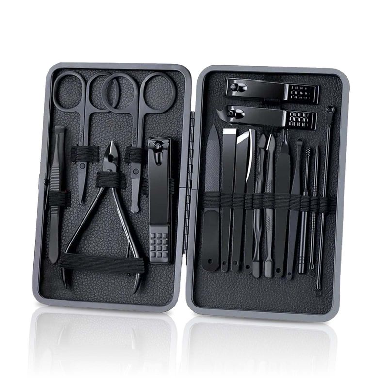 Nagelscheren-Set Im Etui – Nagelschere & Nagelhautschere Aus Rostfreiem Stahl, 9 Cm & 9,5 Cm, Für Professionelle Maniküre
